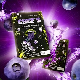 Тютюн Chefs Sour Blueberries (Чіфс Кислі Ягідки Чорниці) 100 грам