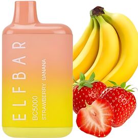 Одноразка Elf Bar BС5000 Strawberry Banana (Полуниця Банан)