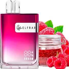Одноразка Elf Bar CR8000 Sour Raspberry Jam (Кислый Малиновый Джем)
