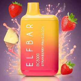 Одноразка Elf Bar BС5000 Strawberry Pina Colada (Полуниця Піна Колада)