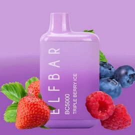 Одноразка Elf Bar BС5000 Triple Berry Ice (Потрійні Ягоди Лід)