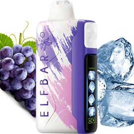 Одноразка Elf Bar Ice King 30000 Grape Ice (Виноград Лід)