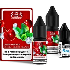 Рідина Набір Flavorlab Puff Cherry Mentol (Вишня Ментол) 10мл 5%
