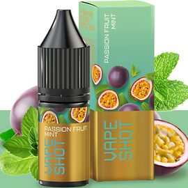 Рідина Vape Shot Passion Fluit Mint (Маракуя М'ята) 10мл 2,5%