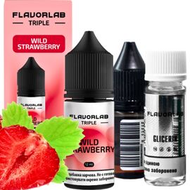 Рідина Набір Flavorlab Triple Wild Strawberry (Дика Полуниця) 30мл 6,5%