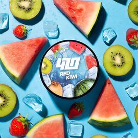 Тютюн 420 Ice Red Kiwi (Ківі Полуниця Льод) 100 гр