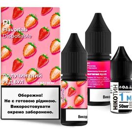 Жидкость Набор Flavorlab Р1 Strawberry Red Bull (Клубничный Ред Булл) 10мл 5%