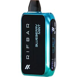 Одноразка RifBar Turbo X 25000 Blueberry Mint (Чорниця М'ята)