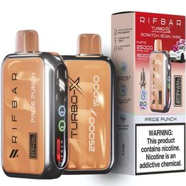 Одноразка RifBar Turbo X 25000 Pride Punch (Фруктовий Мікс)