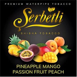 Табак Serbetli Pineapple Mango Passion Fruit Peach (Ананас Манго Маракуйя Персик) 100 гр