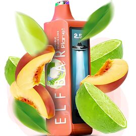 Одноразка Elf Bar Planet 25000 Double Peach Lime (Подвійний Персик Лайм)