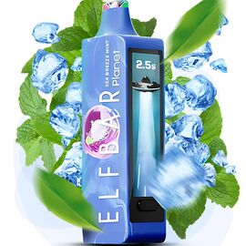 Одноразка Elf Bar Planet 25000 Sea Breeze Mint (Морський М'ятний Бриз)