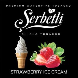 Тютюн Serbetli Strawberry Ice Cream (Полуничне Морозиво) 500 гр