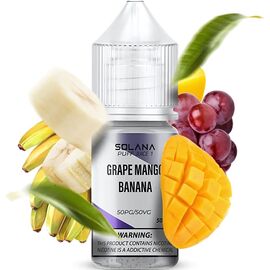 Жидкость SOLANA LIQUID Grape Mango Banana (Виноград Манго Банан) 30мл 5%