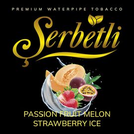Тютюн Serbetli Passionfruit Melon Strawberry Ice (Маракуя Диня Полуниця Лід) 500 гр