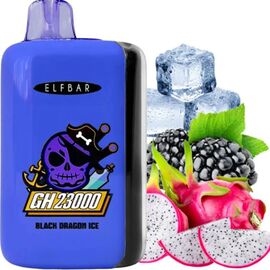 Одноразка Elf Bar GH23000 Black Dragon Ice (Чорна Смородина Пітайя Лід)