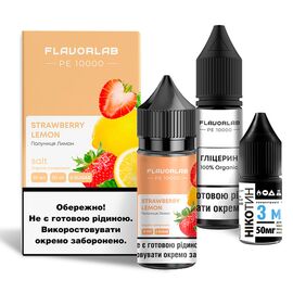Рідина Набір Flavorlab PE 10000 Strawberry Lemon (Полуниця Лимон) 30мл 5%