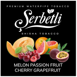 Тютюн Serbetli Melon Passion fruit Cherry Grapefruit (Диня Маракуя Вишня Грейпфрут) 100 гр