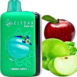 Одноразка Elf Bar RAYA D3 25000 Double Apple (Подвійне Яблуко)
