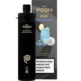 Одноразка Das Posh 20000 Bluerazz Lemonade Ice (Блакитна Малина Лимонад Лід)