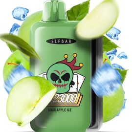 Электронная сигарета Elf Bar GH23000 Sour Apple Ice (Кислое Яблоко Лед)