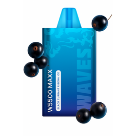 Одноразка Waves W5500 Maxx Blackcurrant Ribena Ice (Чорна Смородина Горобина Лід)