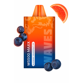 Одноразка Waves W5500 Maxx Blueberry Grapefruit Ice (Чорниця Грейпфрут Лід)