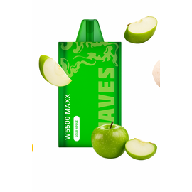 Одноразка Waves W5500 Maxx Sour Apple (Кисле Яблуко)
