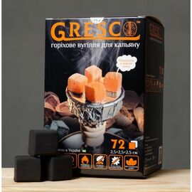 Уголь для кальяна ореховый Gresco в коробке (Греско) 1кг