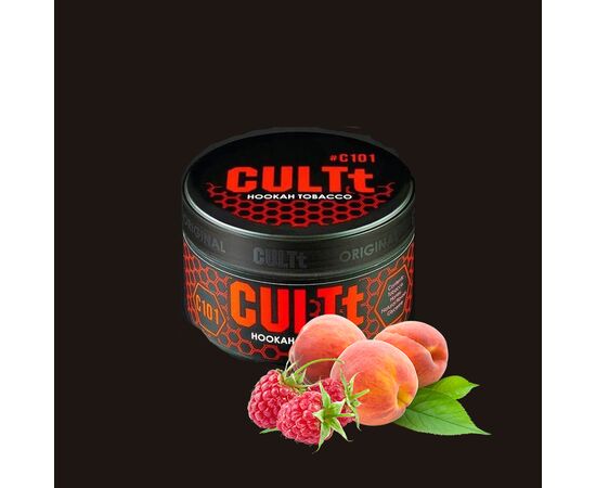 Тютюн CULTT C101 Raspberry Peach (Культт Малина Персик) 100 гр Тютюн CULTT C101 Raspberry Peach (Культт Малина Персик) 100 гр