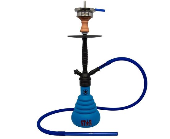 Кальяни Amy Deluxe 4 Stars 410 синій Кальяни Amy Deluxe 4 Stars 410 синій