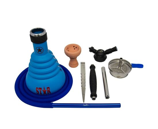 Кальяни Amy Deluxe 4 Stars 410 синій Кальяни Amy Deluxe 4 Stars 410 синій