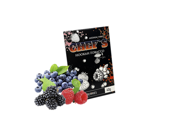 Тютюн Chefs Berries (Полуниця Чорниця Малина) 40гр Тютюн Chefs Berries (Полуниця Чорниця Малина) 40гр