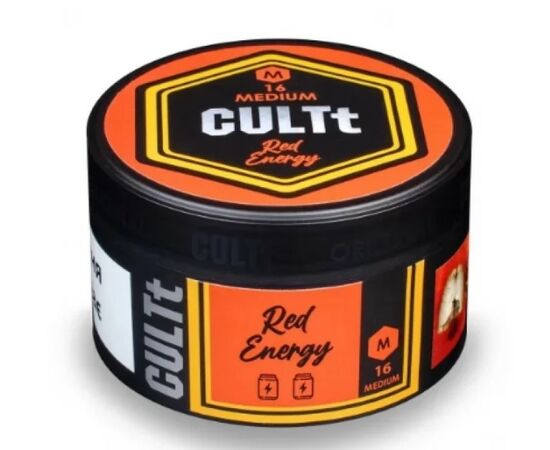 Тютюн CULT Medium M16 Red Energy (Червоний Енергетик) 100гр Тютюн CULT Medium M16 Red Energy (Червоний Енергетик) 100гр