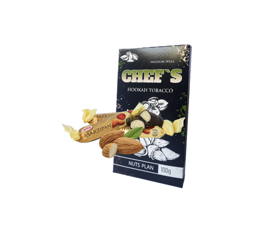 Тютюн Chefs Nuts Plan (Горіховий Марципан) 100 гр