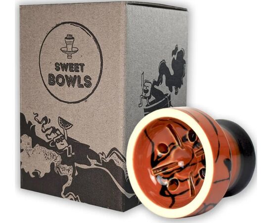 Чаша для кальяну Sweet Bowls Ring Glaze Orange Чаша для кальяну Sweet Bowls Ring Glaze Orange