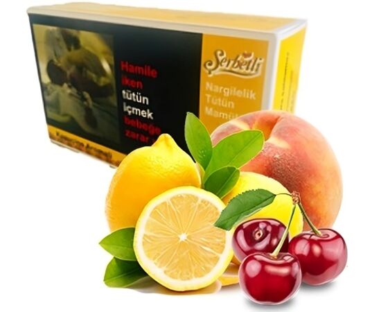 Тютюн Serbetli Cherry Lemon Peach (Вишня Лимон Персик) 100 гр Тютюн Serbetli Cherry Lemon Peach (Вишня Лимон Персик) 100 гр