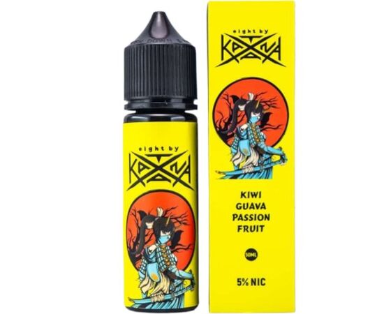 Рідина Eight by Katana Kiwi Passiofruit Guava (Ківі Маракуя Гуава) 50мл 5% Рідина Eight by Katana Kiwi Passiofruit Guava (Ківі Маракуя Гуава) 50мл 5%